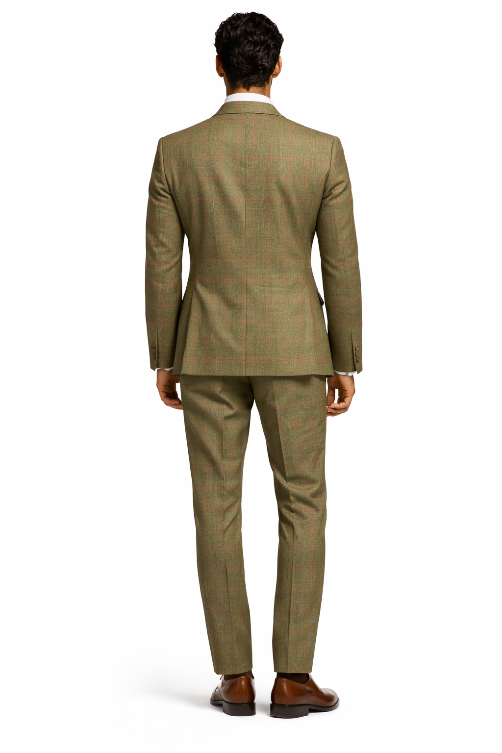 Rossiman Windowpane Double-Breasted Suit