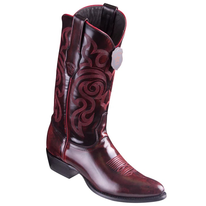 Men's Black Round Toe Dress Cowboy Boots