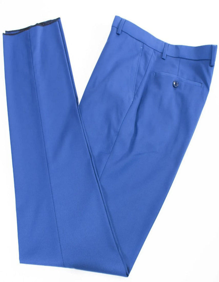 Royal Blue Slim-Fit Suit 3-Piece Set, Gold Buttons