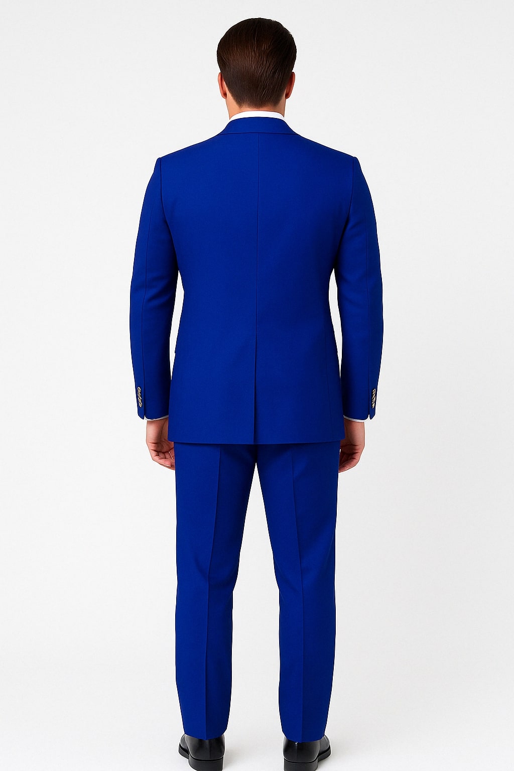 Royal Blue Slim Fit Double-Breasted Suit