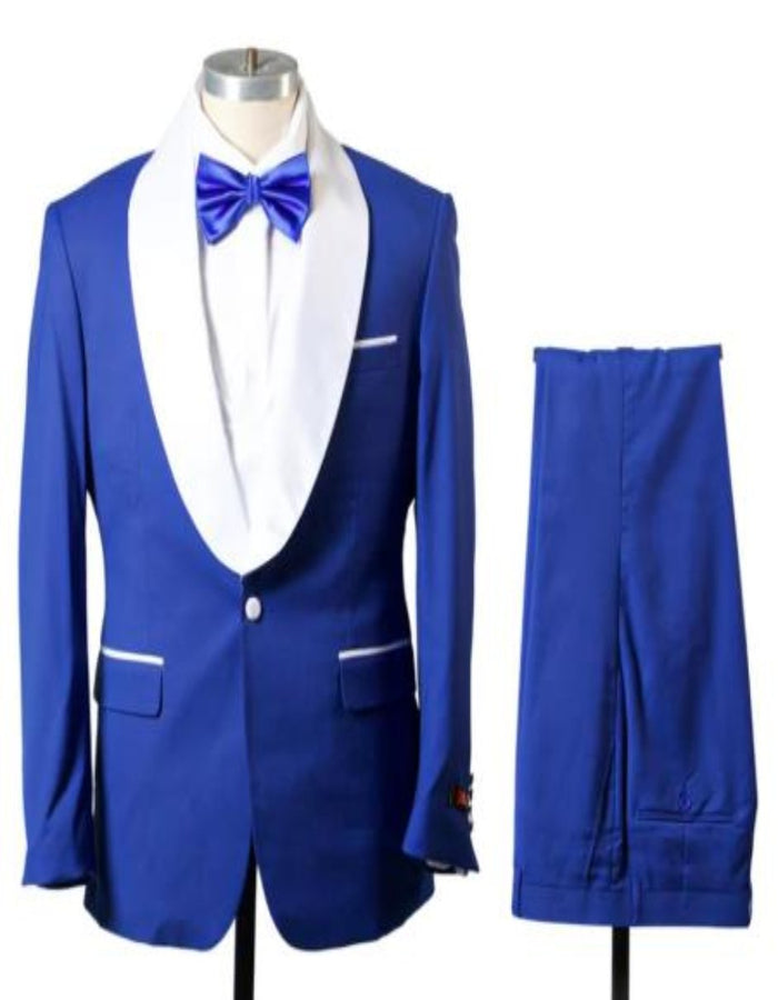 Royal Blue Homecoming Suit with Vest