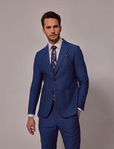 Slim Linen Suit for Summer Beach Weddings