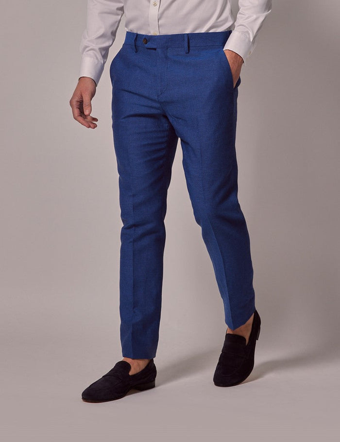 Slim Linen Suit for Summer Beach Weddings