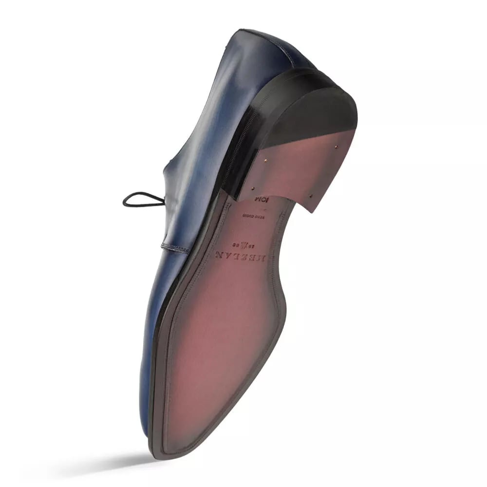 Mezlan Principe Patina Leather Derby Shoes