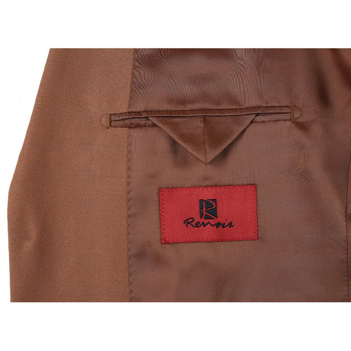 Men's Two Button Slim Fit Suit - Rust