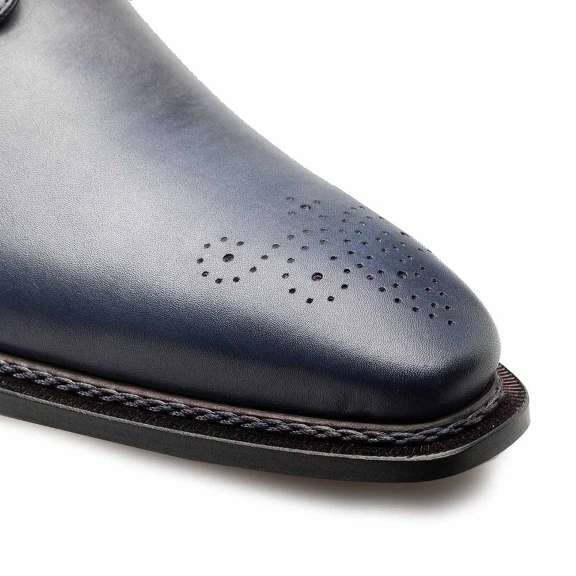 Principe Grey/Rust Patina Leather MenŸ??s Derby Shoes By Mezlan Made In Spain Brand