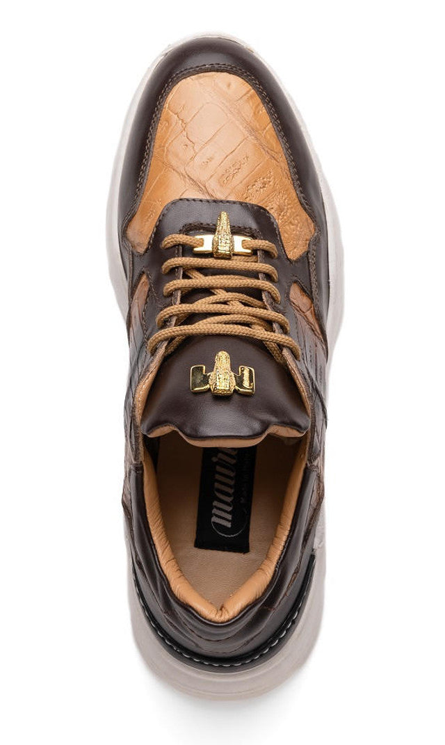 Mauri Rust Brown Baby Croc Sneakers Classic