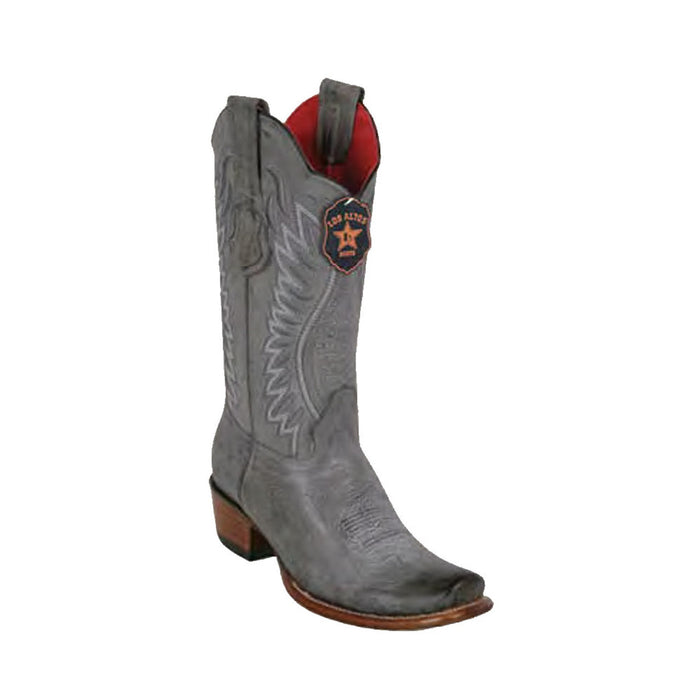 Rustic Black Vintage Leather Dubai Toe Boots