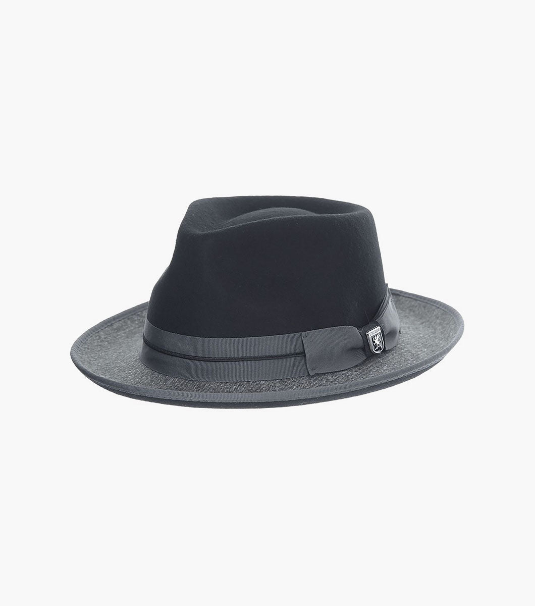 Zylen Fedora Wool Felt Pinch Front Hat