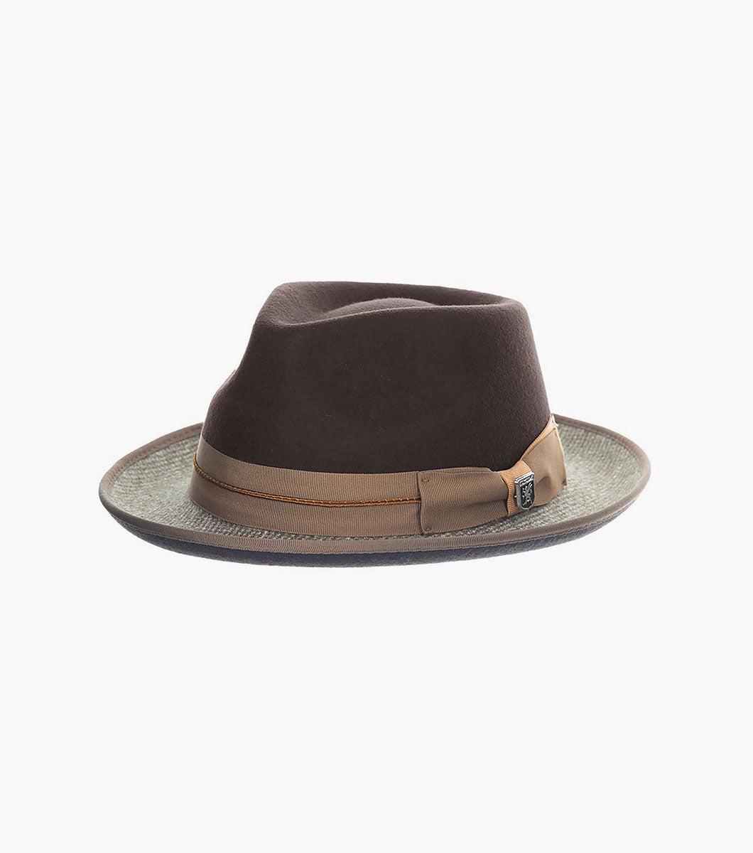 Zylen Fedora Wool Felt Pinch Front Hat