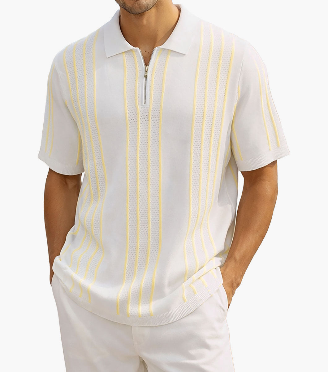 Logan Quarter Zip Polo Shirt