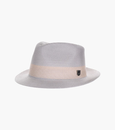 CALEM FEDORA Poly Braid Pinch Front Hat
