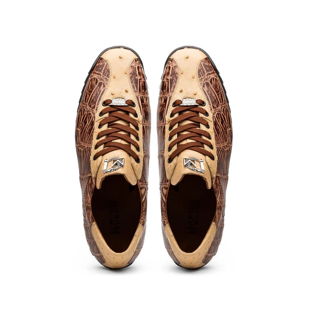 Marco Di Milano Orix Beige Brown Exotic Sneakers