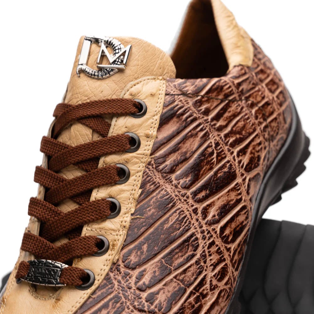 Marco Di Milano Orix Beige Brown Exotic Sneakers