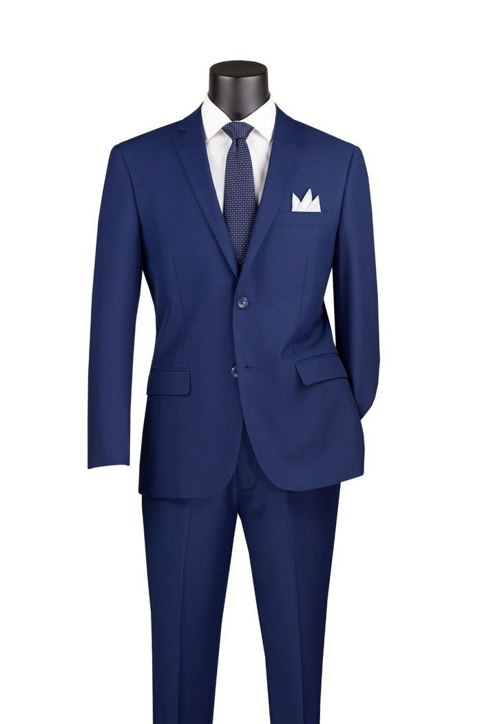 Slim Fit Men's 2 Piece Suit in Patriot Blue