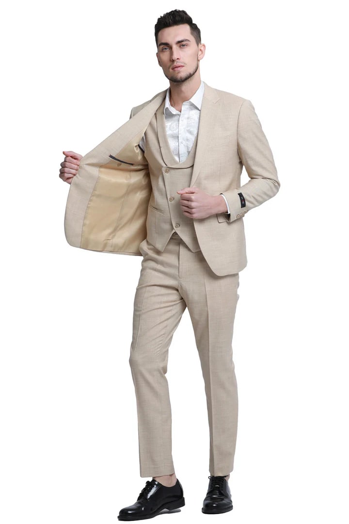 Tan Suits for Weddings & Groomsmen