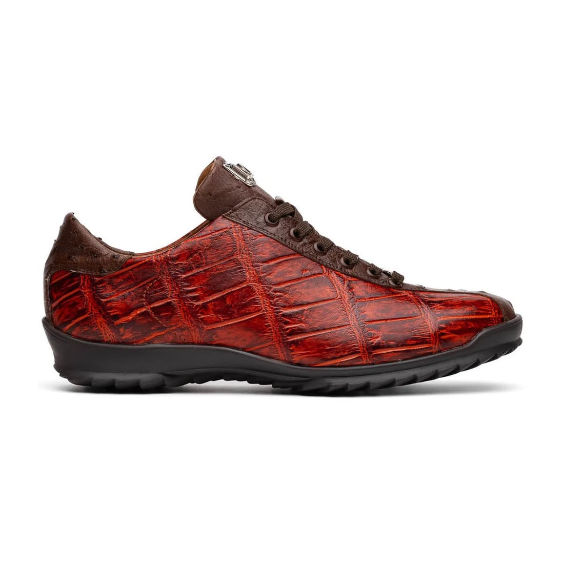 Saulo Cognac Exotic Sneaker by Marco Di Milano