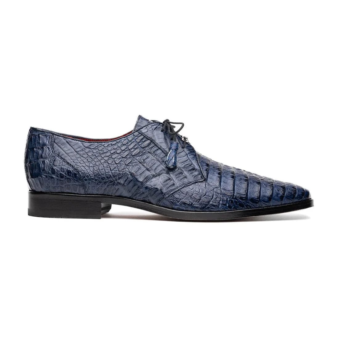 Marco Di Milano Lacio Navy Crocodile Derby Oxfords