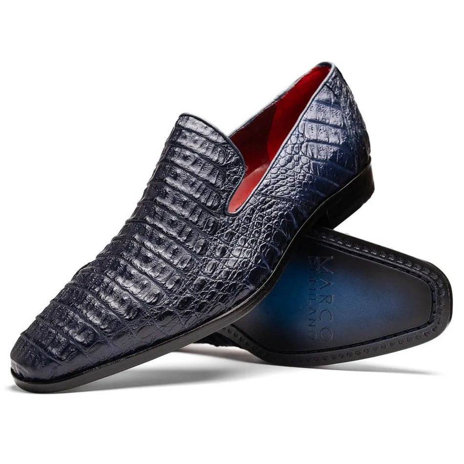 Marco Di Milano Trento Caiman Crocodile Loafers