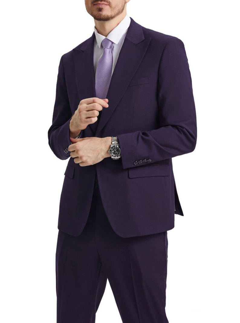 Stacy Adams Purple 3 Piece Hybrid Fit Suit