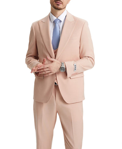 Stacy Adams Blush 3 Piece Hybrid Suit