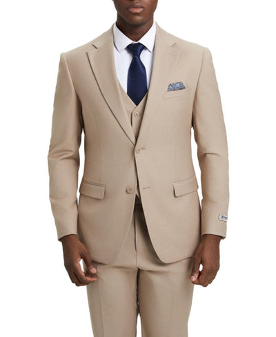 Stacy Adams 3-Piece Hybrid Suit Tan