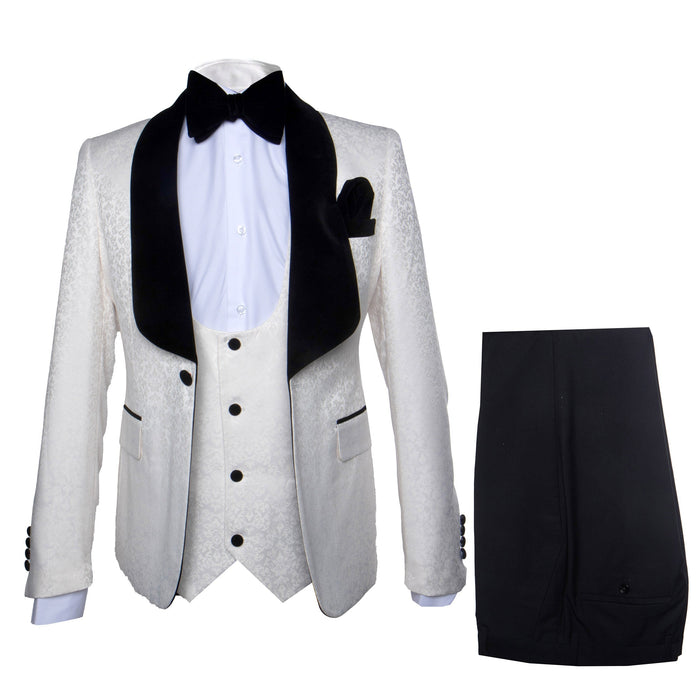 Rossi Man Red Shawl Tuxedo 3-Piece Suit