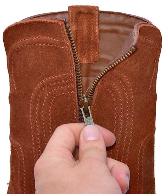 Los Altos Lizard Saddle Zipper Roper Boot