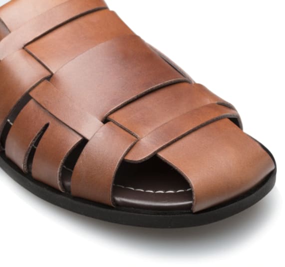 Fisherman Sandal Cognac by Mezlan, Made in Spain