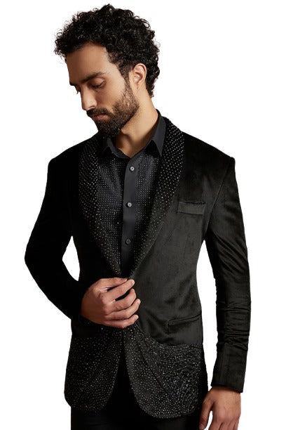 Black Velvet Blazer