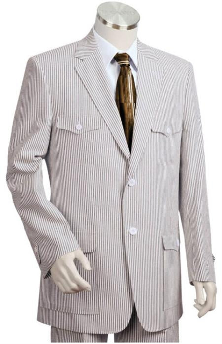 Sear Sucker Suit Seersucker Suit Mens 2pc 100% Cotton Seersucker Sear