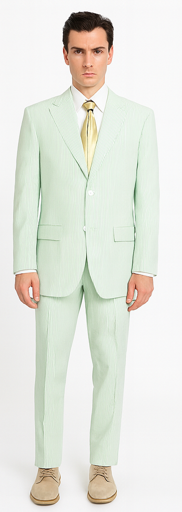 Sear Sucker Suit Seersucker Suit Mens 2pc Whitelime Mint Seersucker Sear sucker Suits