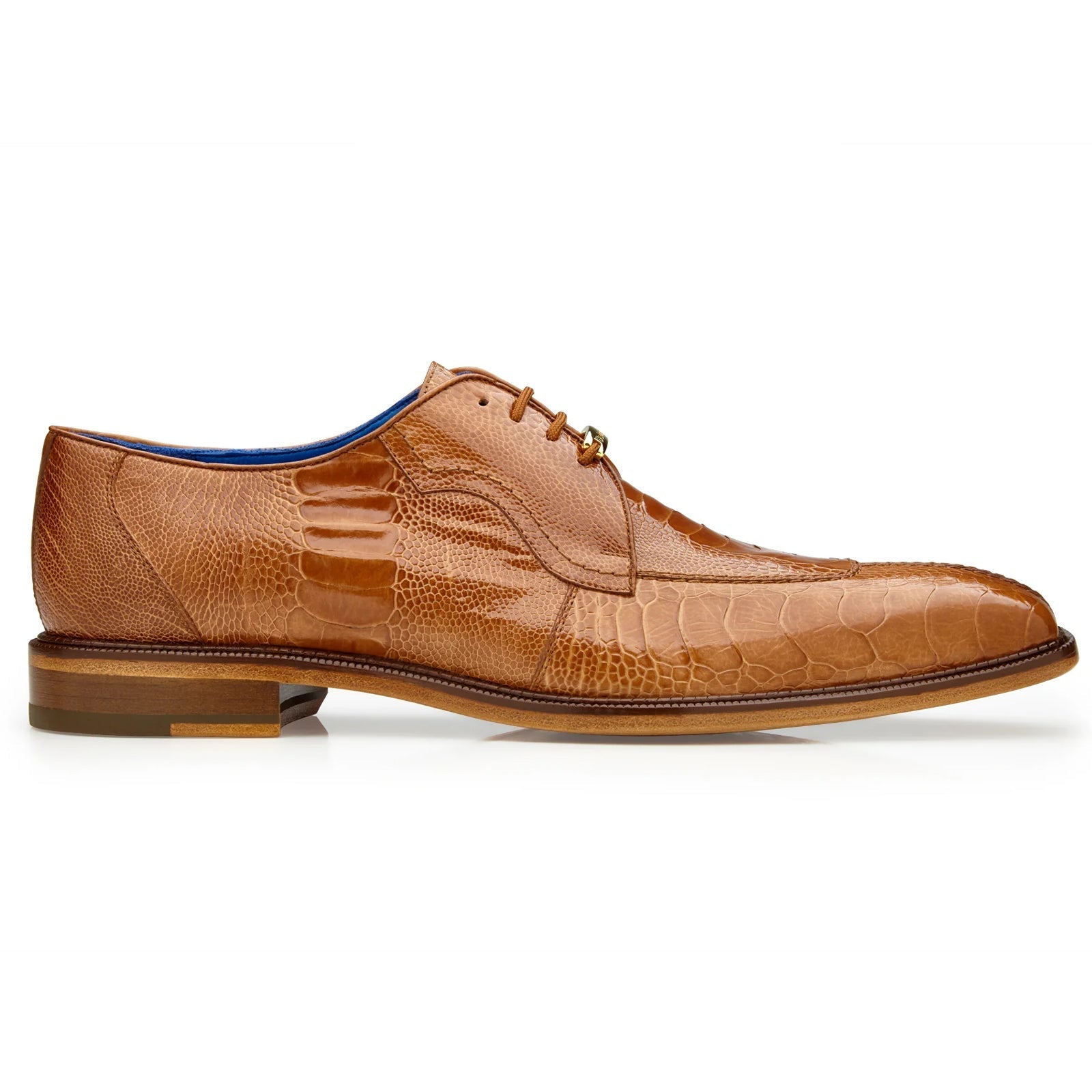 Belvedere Siena Ostrich Leg Moc Toe Dress Shoe