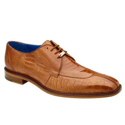 Belvedere Siena Ostrich Leg Moc Toe Dress Shoe