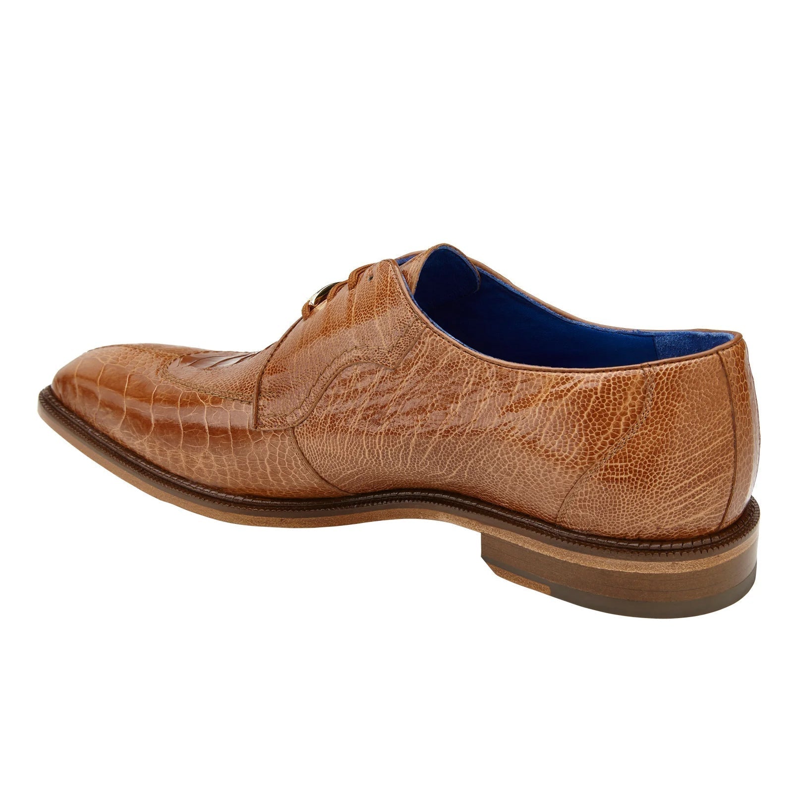 Belvedere Siena Ostrich Leg Moc Toe Dress Shoe