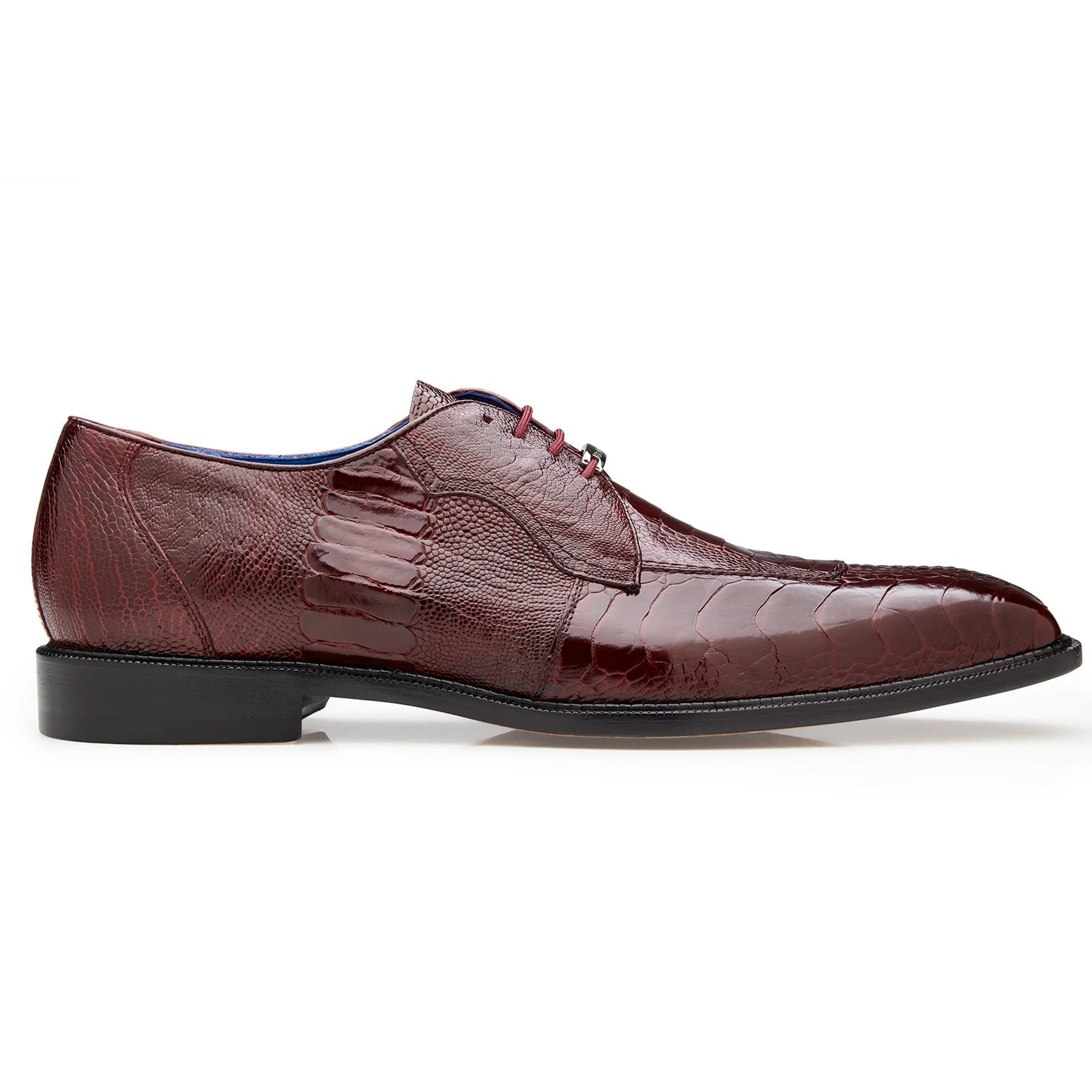 Belvedere Siena Ostrich Leg Moc Toe Dress Shoe