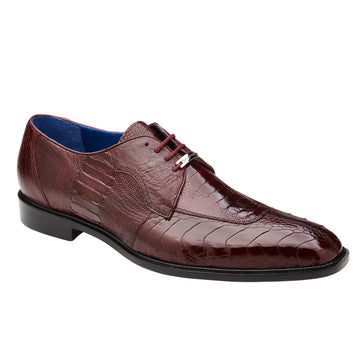 Belvedere Siena Ostrich Leg Moc Toe Dress Shoe