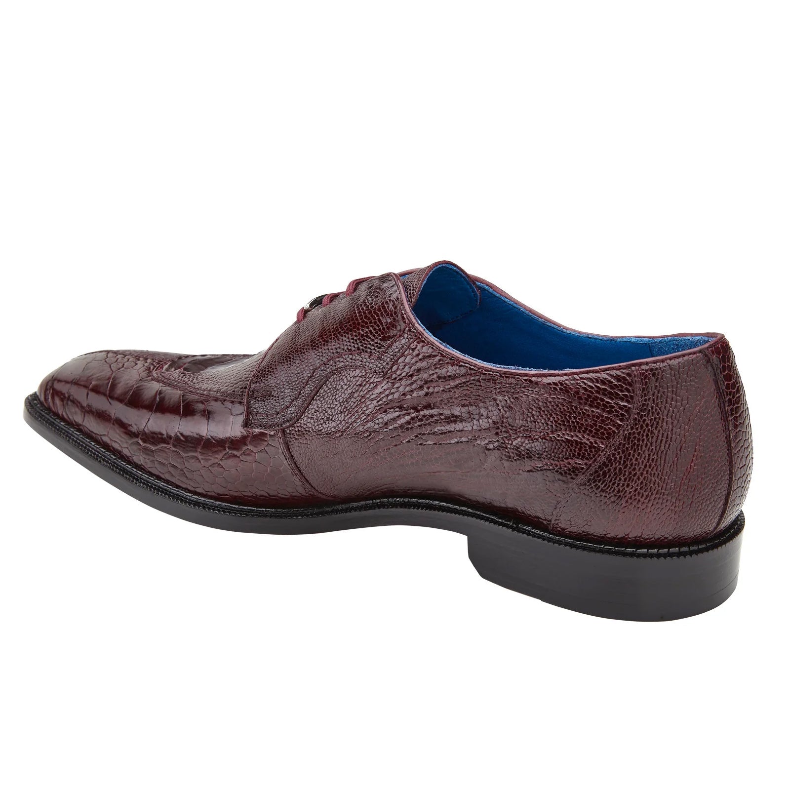Belvedere Siena Ostrich Leg Moc Toe Dress Shoe