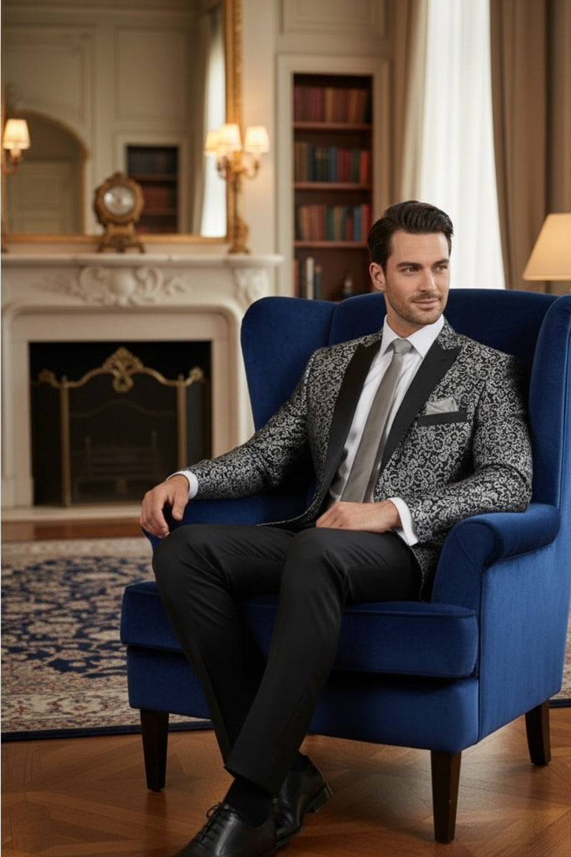 Silver Tuxedo Jacket