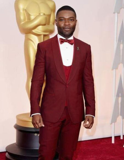 Burgundy ~ Wine ~ Maroon Suit Tuxedo with burgundy lapel Wool Vested Burgundy Suit