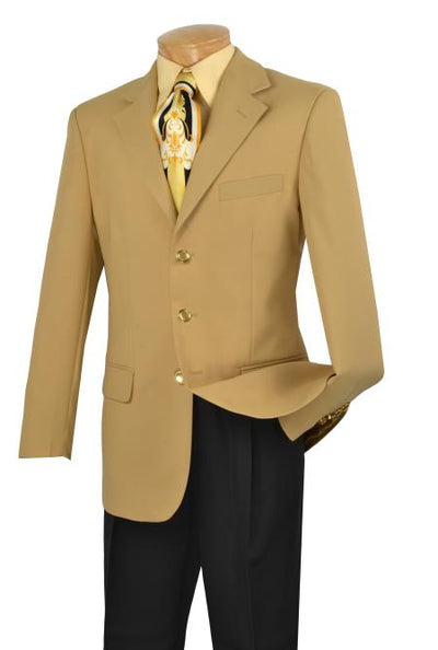 Men's 3 Button Fashion Dress Casual Blazer