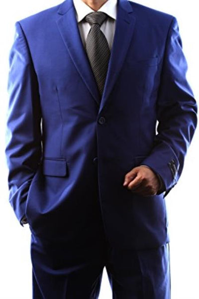 Slim Fit 2 Button Dark Navy Blue Suit For Men Under $100