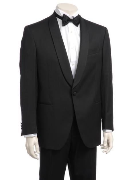 Men's One-button Satin Shawl Lapel Tuxedo