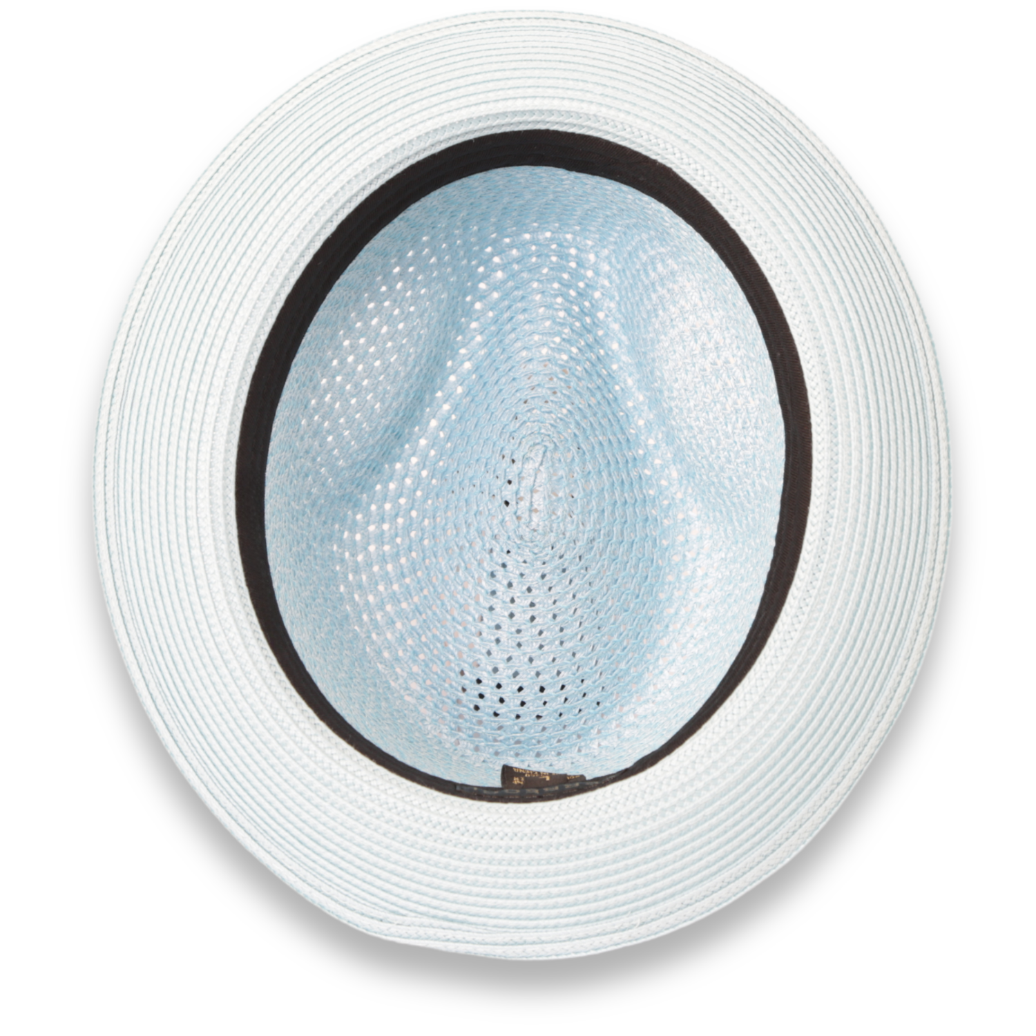 Castor Sky Blue Fedora – Men’s Crushable Straw Dress Hat