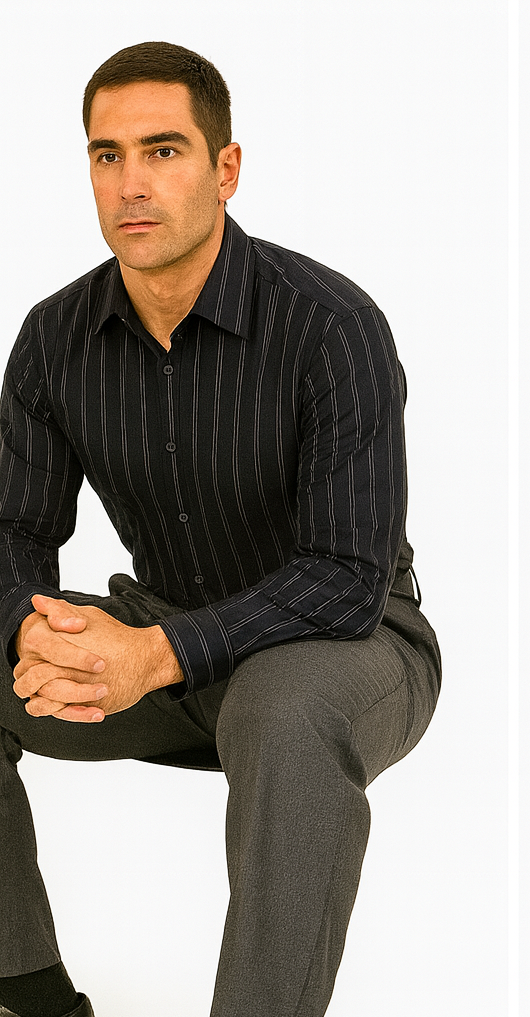 Slacks Grey unhemmed unfinished bottom