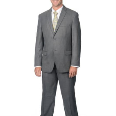 Slim Fit Suit Grey 2-Button Notch Collar Cheap Priced Business Suits Clearance Sale