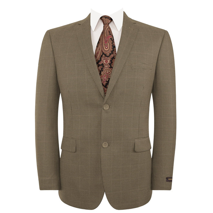 Men’s Slim Fit Two-Button Light Brown Blazer