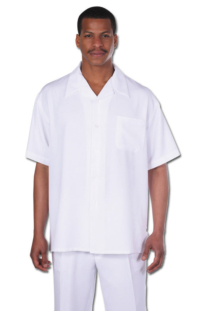 White Summer Walking Suit - Milano Moda