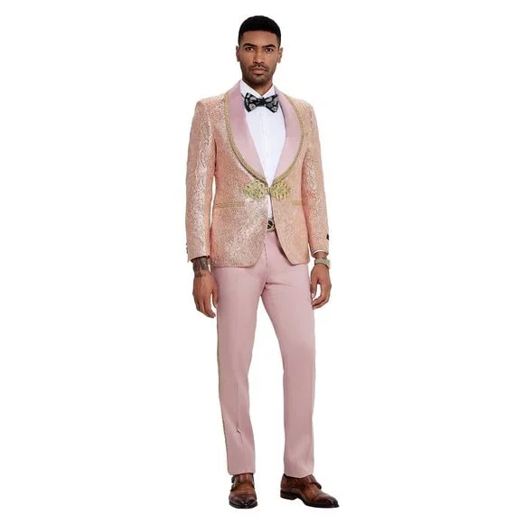 Blush Paisley 2pc Suit by Tazzio - 2026 Prom Special