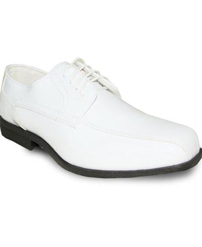 Men's Square Toe Oxford White Lace Up Tuxedo Dress Oxford Shoe For Men Perfect for Wedding